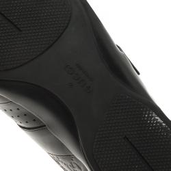 مملوكة مسبقًا حذاء رياضي غوتشي فيلكرو جلد غوتشيسيما أسود مقاس 42