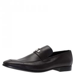 Gucci Brown Leather Loafers Size 42.5