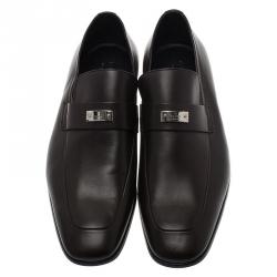 Gucci Brown Leather Loafers Size 42.5