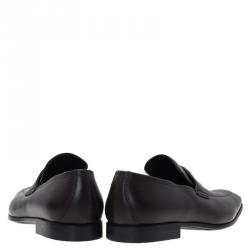 Gucci Brown Leather Loafers Size 42.5