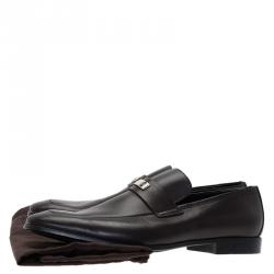 Gucci Brown Leather Loafers Size 42.5