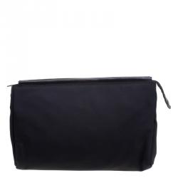 Pre Owned Gucci Black Nylon Zip Pouch