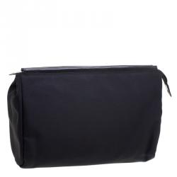 Pre Owned Gucci Black Nylon Zip Pouch