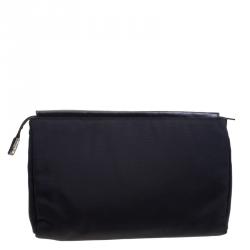Pre Owned Gucci Black Nylon Zip Pouch
