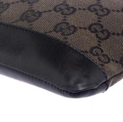 Pre Owned Gucci Dark Brown GG Canvas Vintage Pouch