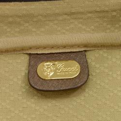 Gucci Dark Brown Monogram Canvas Travel Suitcase