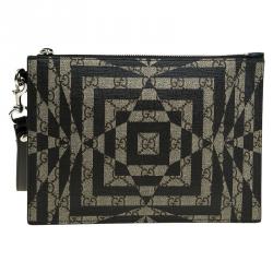 Pre Owned حقيبة يد صغيرة غوتشي GG كاليدو بحمالة كانفاس مقوى بني