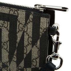 Pre Owned حقيبة يد صغيرة غوتشي GG كاليدو بحمالة كانفاس مقوى بني