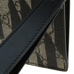 Pre Owned حقيبة يد صغيرة غوتشي GG كاليدو بحمالة كانفاس مقوى بني