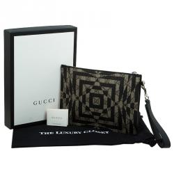 Pre Owned حقيبة يد صغيرة غوتشي GG كاليدو بحمالة كانفاس مقوى بني