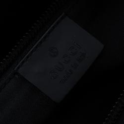 Gucci Black GG Nylon Pouch Bag