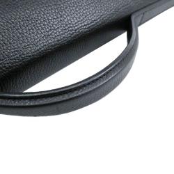 Gucci Black Pebbled Leather Portfolio Briefcase