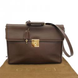 Gucci Brown Leather Briefcase