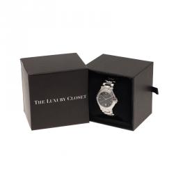 Gucci Black Stainless Steel 9040M Men's Wristwatch 35 mm