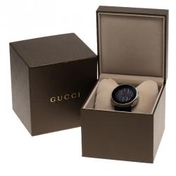 Pre Owned Gucci Black Stainless Steel Men's Wristwatch 42MM