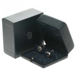 Harry Winston Ocean Diamonds & 18k White Gold Round Cufflinks
