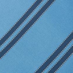 Pre Owned Hermes Blue Striped Silk Tie