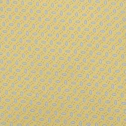 مملوكة مسبقًا Hermes Yellow Silk Printed Tie 