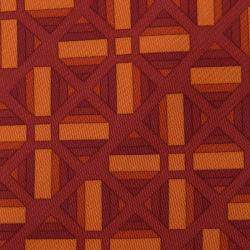 Pre Owned Hermes Red Silk Printed Tie