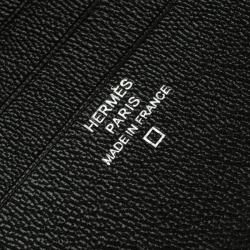 Hermes Black Alligator Bi Fold Wallet