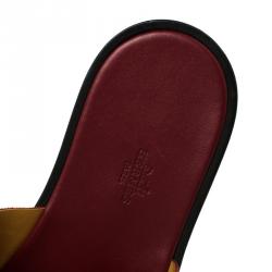 Hermes Maroon Suede Izmir Sandals Size 44