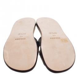 Hermes Denim Blue Alligator Izmir Sandals Size 43.5