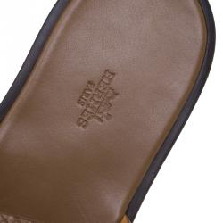 Hermes Beige Python Izmir Sandals Size 43.5