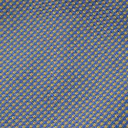 Pre Owned Hermes Blue Dotted Jacquard Silk Tie