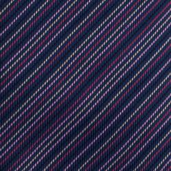 Pre Owned Hermes Purple Striped Silk Tie