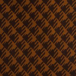Pre Owned Hermes Orange and Brown Printed Silk Tie