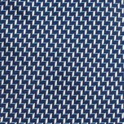 Pre Owned Hermes Blue & White Woven Silk Tie
