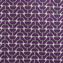Pre Owned Hermes Purple Printed Tie