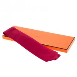 Pre Owned Hermes Red Silk Tie