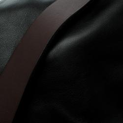 Hermes Black Box Calf Leather Barda Messenger Bag