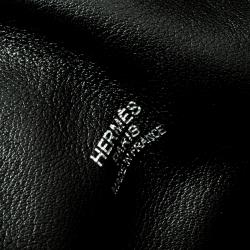 Hermes Black Box Calf Leather Barda Messenger Bag