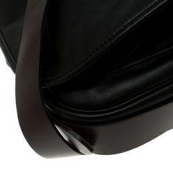Hermes Black Box Calf Leather Barda Messenger Bag