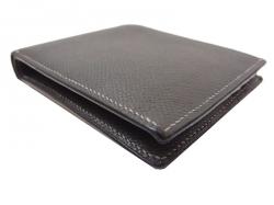 Hermes Black Leather Bi-Fold Wallet