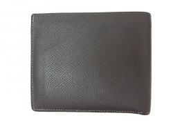 Hermes Black Leather Bi-Fold Wallet