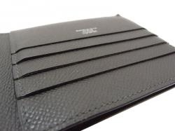 Hermes Black Leather Bi-Fold Wallet