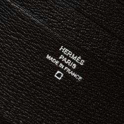 Hermes Dark Brown Alligator Bi Fold Wallet