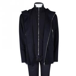 Hermes Navy Blue Jacket and Vest Set 4XL