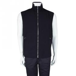Hermes Navy Blue Jacket and Vest Set 4XL