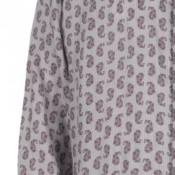 Hermes Men's Beige Printed Shirt L