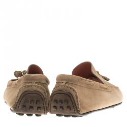 Hermes Beige Suede Moccasins Size 43