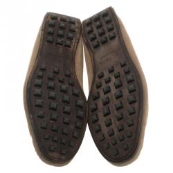 Hermes Beige Suede Moccasins Size 43