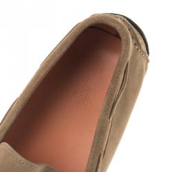 Hermes Beige Suede Moccasins Size 43