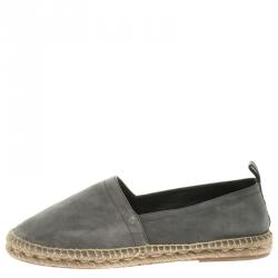 Hermes Grey Nubuck Espadrilles Size 44