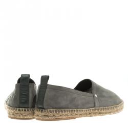 Hermes Grey Nubuck Espadrilles Size 44
