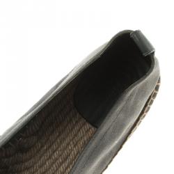 Hermes Grey Nubuck Espadrilles Size 44