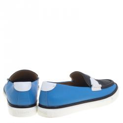 Hermes Multicolor Leather Loafers Size 43